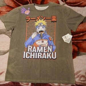 Naruto Ramen Ichiraku Graphic Tee - Gray